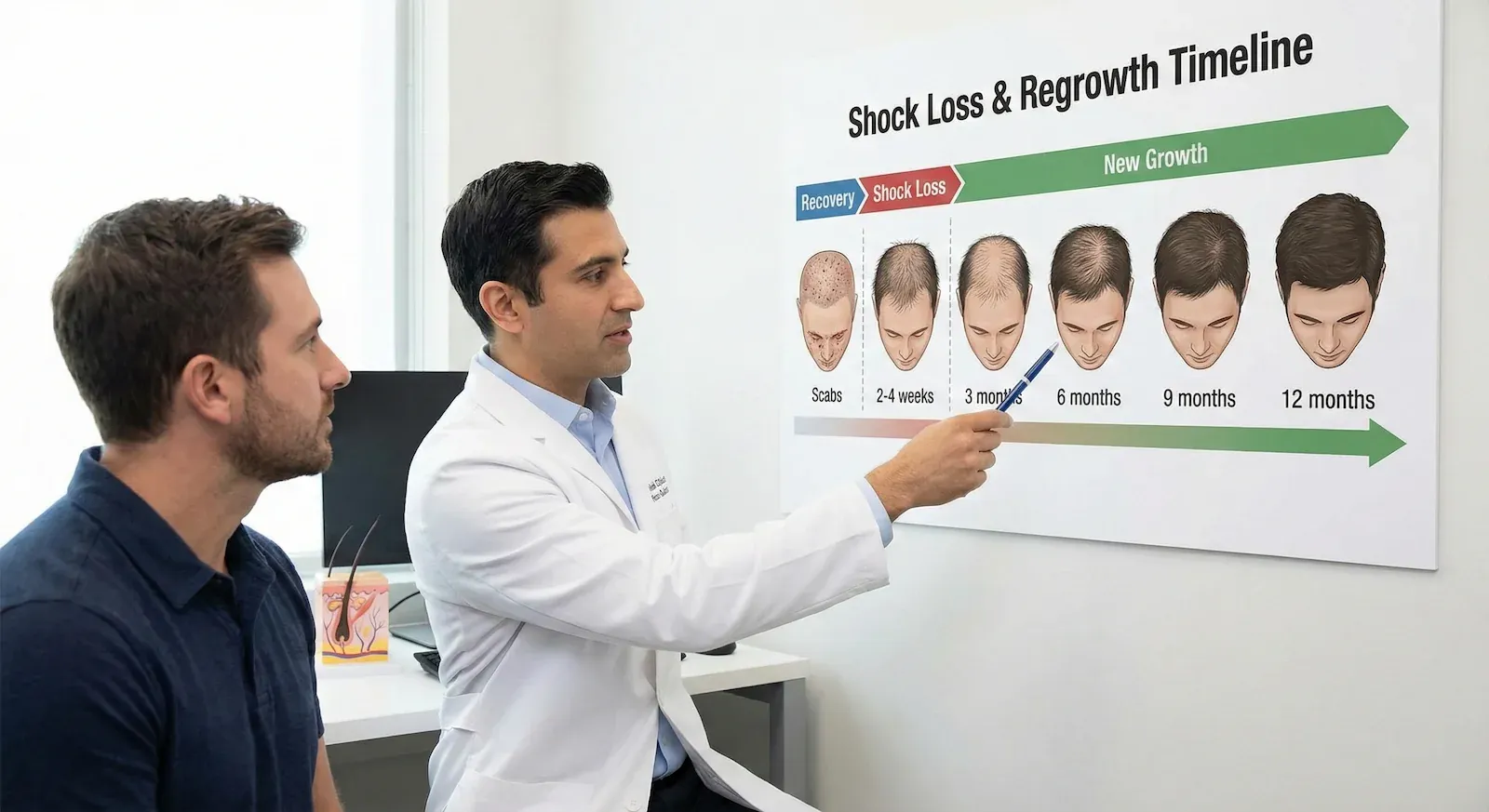 Shockverlies na een Haartransplantatie
